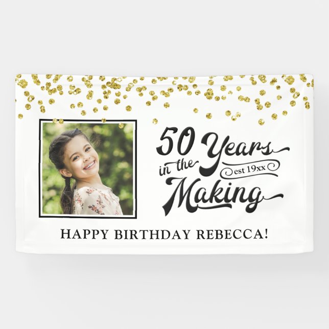 LONA 50 AÑOS DE FECHA DE 50 AÑOS (Horizontal)