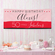 50 Fabulosas franjas modernas rosadas de cumpleaño