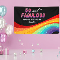 50 y fabulosa espuma arcoiris 50 cumpleaños