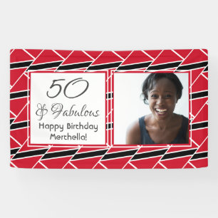 Lona 50 y fabulosa foto de Personalizado de la BANDERA