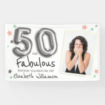 50 y fabuloso Relieve metalizado Estrellas de glob