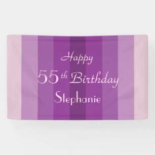 Lona 55.as rayas personalizadas de la púrpura del