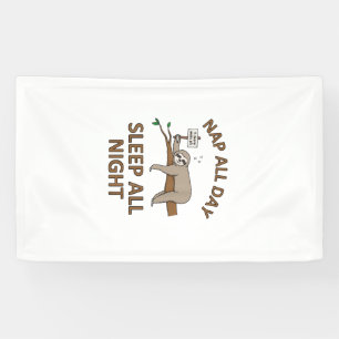 Lona 5 Minutos Más Camiseta De Perezoso Divertida Dormi