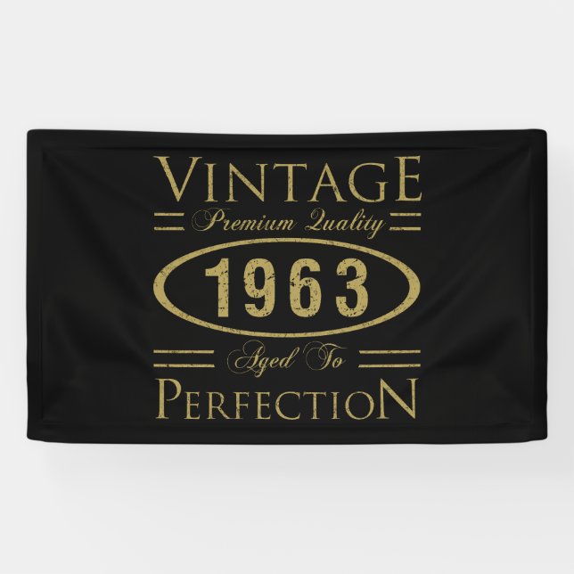 Lona 60.ª cosecha de cumpleaños 1963 (Horizontal)