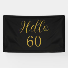 Lona 60.ª fiesta de cumpleaños del Black Gold