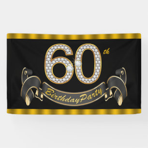 Lona 60.a fiesta de cumpleaños del oro negro