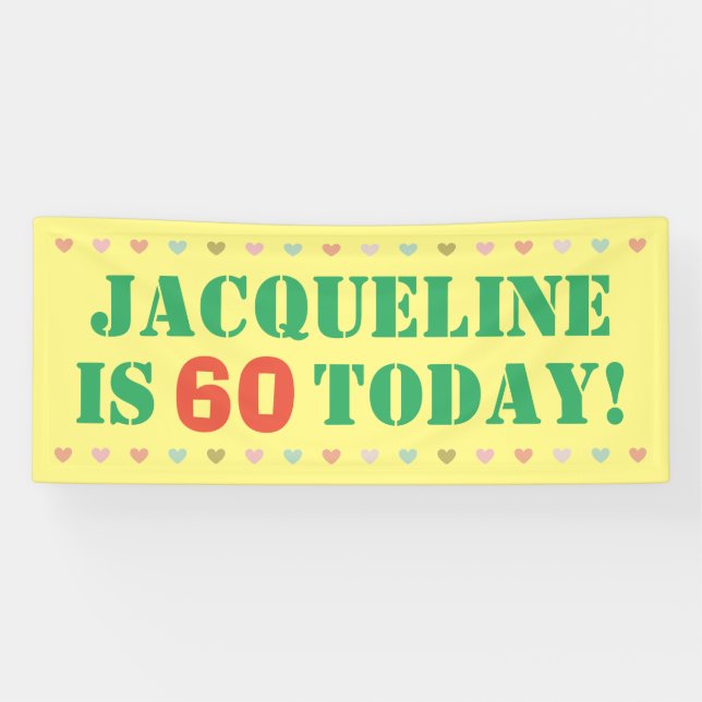 Lona 60 cumpleaños (Horizontal)