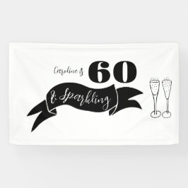 Lona 60 y mano esparcido negro y blanco