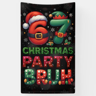 Lona 67 Meme Seis Siete Bruh Divertida Navidad 6 7