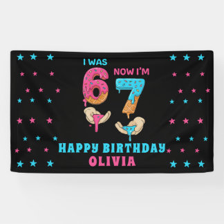 Lona 6 7 Meme Six Seven Birthday Banner