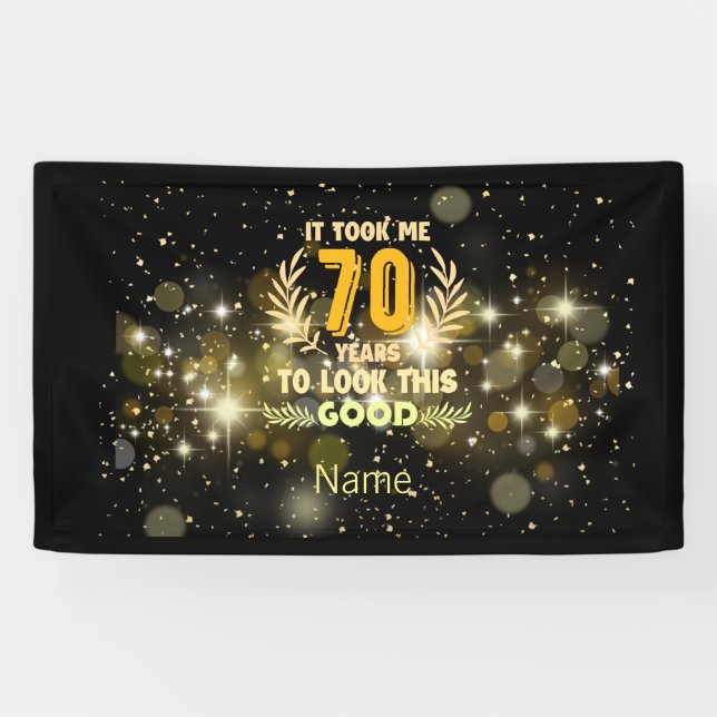 Lona 70 años me llevó 70 años lucir tan bien (Horizontal)