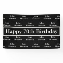 70.o personalizado feliz del cumpleaños