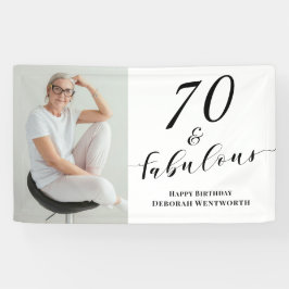 Lona 70 y fabuloso guión de foto de cumpleaños setenta 