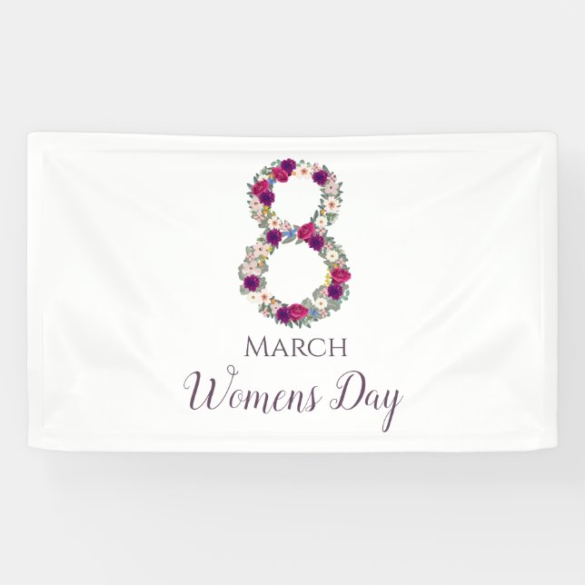 Lona 8 de marzo Día Internacional de la Mujer      (Horizontal)