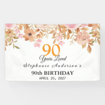 90 Años Amada Floral de Melocotón 90º