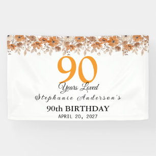 Lona 90 Años Amada Floral de Melocotón 90º