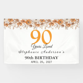 Lona 90 Years Loved Peach Floral 90th