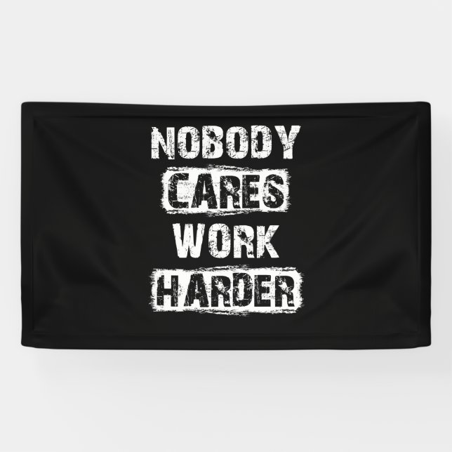 Lona A nadie le importa más el trabajo (Horizontal)