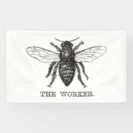 Lona Abeja Obrera Miel Abejorro Negro