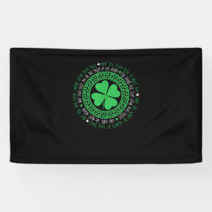 Lona Abendecimiento Irlandés Knot Celtic 4 Leaf Clover