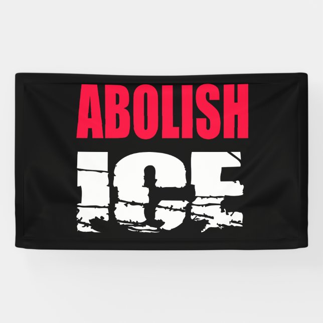 Lona Abolir ICE (Horizontal)