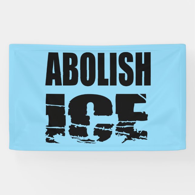 Lona Abolir ICE (Horizontal)