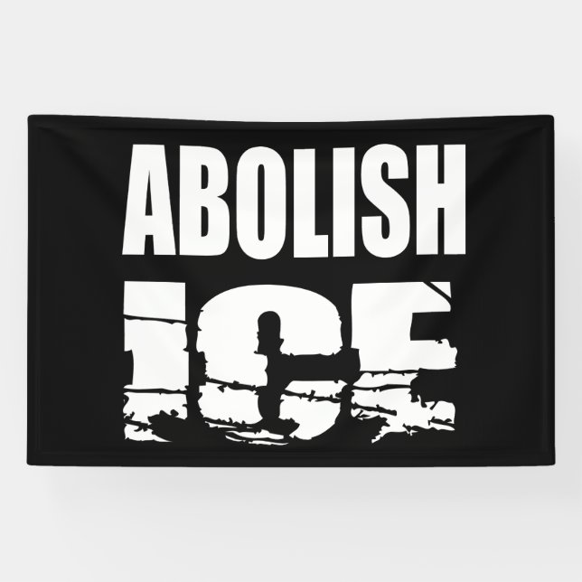 Lona Abolir ICE (Horizontal)