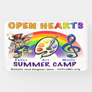 Lona Abra el campamento de verano de los corazones