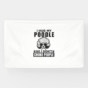 Lona Abrazo mi caniche para no asfixiar a la gente.