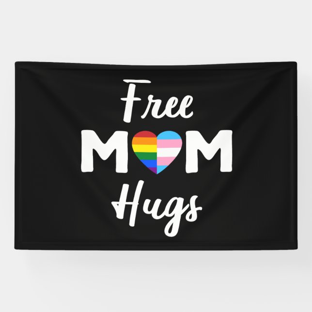 Lona Abrazos Gratis de Mamá II - Orgullo Gay Transgéner (Horizontal)