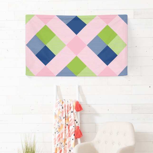 Lona Abstracción geométrica cuadrada 18 (In situ)