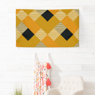 Lona Abstracción Geométrica de Cuadrado 9