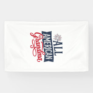 Lona Abuela totalmente americana Diseño de fuegos artif