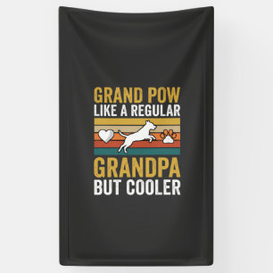 Lona Abuelo Abuelo Amante De Los Perros Retro