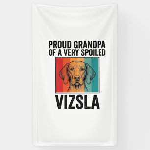 Lona Abuelo Orgulloso Vizsla Diseño Antiguo Amante de l