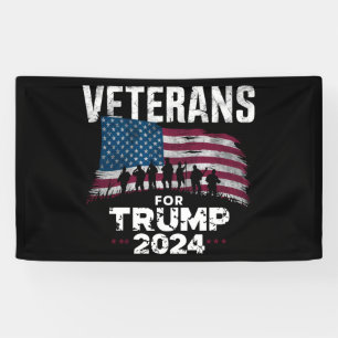 Lona Abuelo Papá Veteranos Por Trump 2024 Bandera Ameri