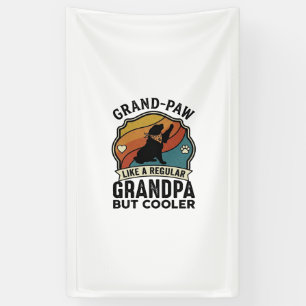 Lona Abuelo Pata Abuelo Perro Retro Atardecer Bandana_1