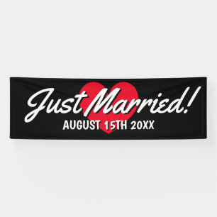Lona Acabo de casar un gran cartel al aire libre con un
