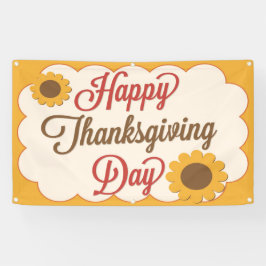 Lona Acción de gracias feliz