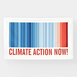 Lona ¡Acción sobre el cambio climático ahora! Bandas