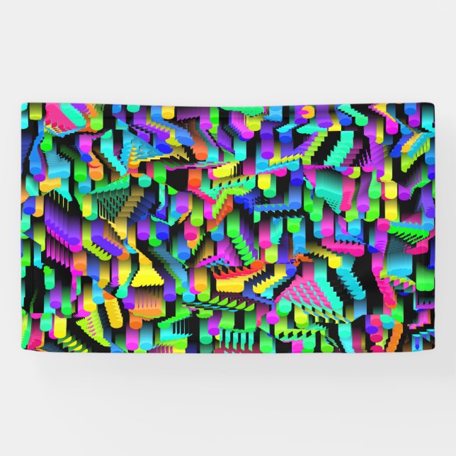 LONA ACENTO DE PATRÓN DE RETRO 90 (Horizontal)