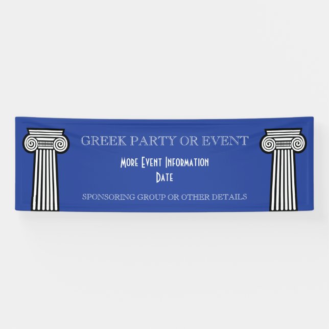 Lona Acontecimiento griego de la fraternidad o de la (Horizontal)