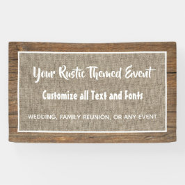 Lona Acto de personalizado de la madera de grano y el a