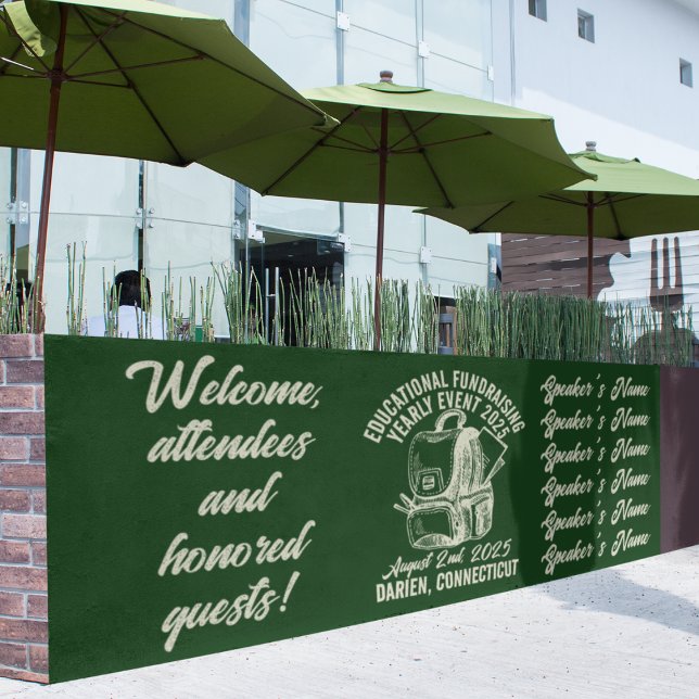 Lona Acto de recaudación de fondos educativos al estilo (Subido por el creador)