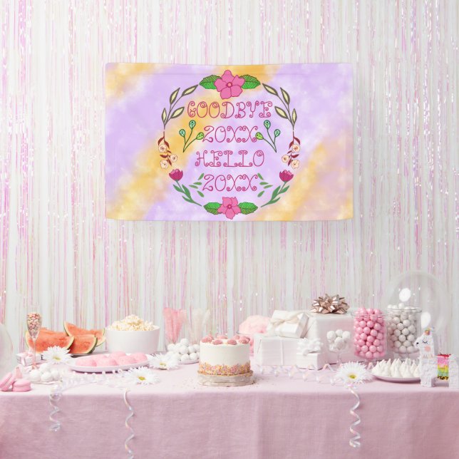 LONA ADIÓS 20XX HOLA 20XX (Fiesta)