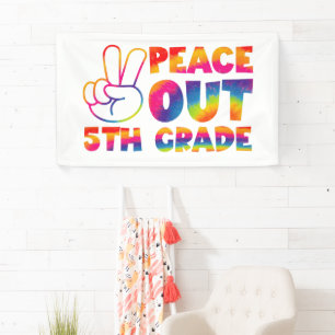 Lona Adiós quinto grado Tie Dye último día 5to grado 