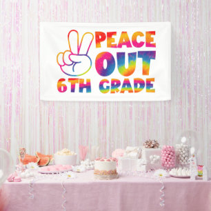 Lona Adiós Sexto Grado Tie Dye Último Día 6to Grado 