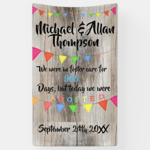 Lona Adopción del personalizado del Rótulo de la