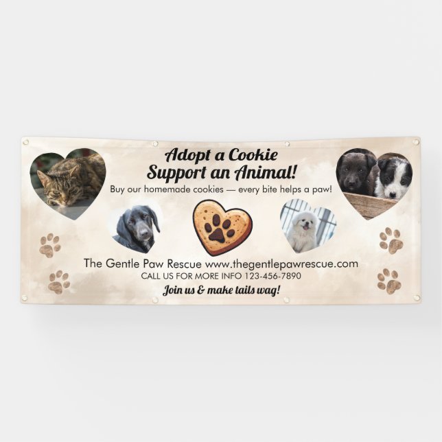 Lona Adopt a Cookie Animal Rescue Fundraising (Horizontal)
