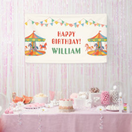 Lona Adorable Carousel Birthday
